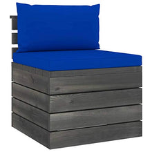 FAMIROSA Set Divani da Giardino su Pallet 6 pz con Cuscini Massello Pino-1933
