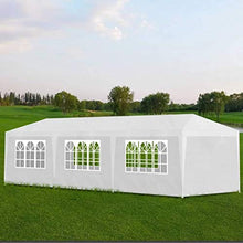 vidaXL Tenda per Feste 3x9 m Bianca in Acciaio e PE Tendone da Giardino Gazebo