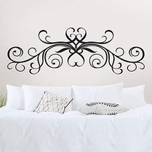 Adesivi per testiera del letto, T-MK326, 47 x 140 cm, colore: Nero