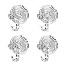 JINXM 4 Pezzi Ventose con Gancio Ganci Ventosa Resistenti per Bagno Gancio Ventosa Forte Senza Trapano Ventose