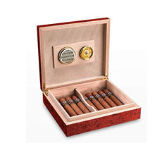ZYING Cigar Humidor Cedar Desktop Box - Risparmio di Spazio buona Tenuta Portatile Rimovibile Cigar Box