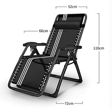 Sedia a sdraio da giardino reclinabile leggera oversize con chiusura a gravità zero in giardino e all'aperto Sedia a sdraio per la casa Sedia a sdraio pieghevole da spiaggia con tampone di cotone
