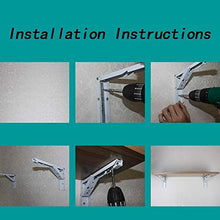 Semplicità Elegante Scaffale a Muro Scaffale Galleggiante Scaffali Pieghevoli in Acciaio Inossidabile Tavolo da Pranzo Scaffale Impermeabile Antiruggine Salva Spazio Cuscinetto Resistente, 4 Dimensio