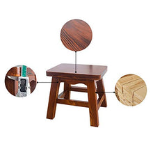 Sgabello Moderno Sgabello in Legno massello Cinese Classico Semplice da Pranzo Forte e Robusto (Colore : Figure 1, Dimensione : 26 * 31 * 27)