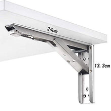 Semplicità Elegante Scaffale a Muro Scaffale Galleggiante Scaffali Pieghevoli in Acciaio Inossidabile Tavolo da Pranzo Scaffale Impermeabile Antiruggine Salva Spazio Cuscinetto Resistente, 4 Dimensio
