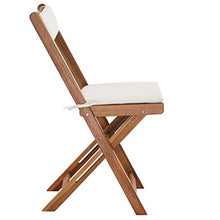 vidaXL Legno Massello di Acacia Set da Bistrò con Cuscini 7 pz Tavolo e Sedie