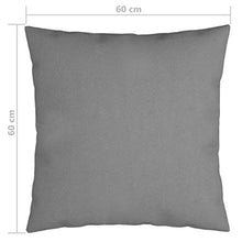 Buyounger Cuscini Decorativi 4 pz Grigi 60x60 cm in Tessuto