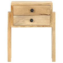 vidaXL Comodino 40x35x50 cm in Legno Massello di Mango