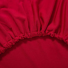 Cafopgrill Copridivano Elastico Antiscivolo per Divano Elastico sfoderabile Copridivano per Divano in Tessuto Elastico/Due/Tre/Quattro posti Rosso(2 Seater ：145-185cm)
