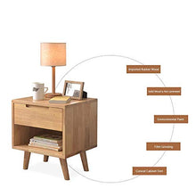 Bels Mobili Pronti assemblati, Camera da Letto Laterale Solida Protezione Ambientale con cassetti, semplici cassetti a Bordo del Letto Oak Semplice e Multifunzionale