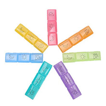 Pillole settimanali Box - 21 Griglia 7 giorni Pillole Scatola per medicinali Portapillole portatile da viaggio Dispenser Pillole Contenitore per medicinali Custodia