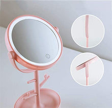 LBWARMB Trucco Specchio con luci Specchio da Toilette dimmerabile LED Light Trucco dello Schermo dello Specchio di Tocco di 360 ° di Rotazione for controsoffitto Cosmetics Dressing Table Lamp