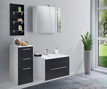 Set di mobili da bagno SANTINI 75 (4 pezzi) nero satinato