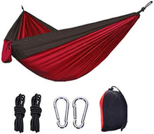 XIAOTIAN Doppio Campeggio Leggero Hammock Portatile per Escursioni da Viaggio all'aperto Backpacking da Viaggio - Nylon Hammock Swing - Supporto 600LBS Corde Carabinatori