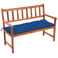 vidaXL Panca da Giardino con Cuscino 120 cm in Massello di Acacia