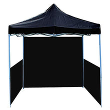PrimeMatik - Gazebo Pieghevole Nero Tenda 300x300cm con Tessuti Laterali