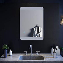 SIRHONA - Specchio LED per bagno, 100 80 70 60 50 45, 70x50cm(09)
