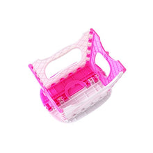 VORCOOL, sgabello pieghevole in plastica, portatile, per camera dei bambini, bagno, cucina, soggiorno, (rosa)