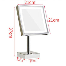 specchio trucco,specchio trucco,Specchio per trucco da tavolo da 8 pollici, metallo con ingrandimento 5 volte interruttore di colore in metallo specchio di bellezza
