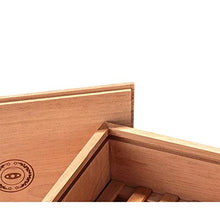 Auoeer Cigar Box, Humidor, Legno di Cedro Legno Solido Cigar Box umidificazione Good Mood, Good Life (Colore: Brown)