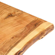 FAMIROSA Piano per Lavabo Bagno in Massello di Acacia 100x55x3,8 cm