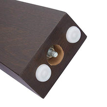 Relaxdays Tavolino da Divano, Gambe in MDF, Ripiano in Vetro Temperato, Moderno, 110x60x40 cm, Trasparente/Marrone, 1 Pz