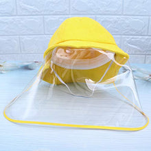 PRETYZOOM Cappello del Secchio del Bambino Sicurezza dei Bambini Scudo Facciale Cappello Anti-Sputa Anti-Saliva Protezione Facciale Antispruzzo Copertura Facciale Cappello Pescatore Giallo