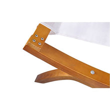 vidaXL Lettino Prendisole Doppio in Legno Bianco 200x188x42 cm Sdraio 2 Posti