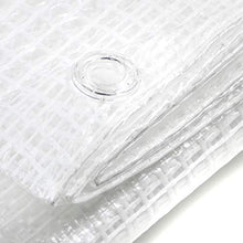 STI Telo Bianco occhiellato Trasparente retinato Antivento antistrappo Anti UV Misura 2,5x4 mt