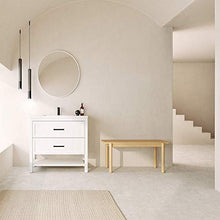 Randalsa Mobili Olive | Bianco Opaco | Manico Nero | 80 X 88,5 X 45 cm + lavabo in Ceramica