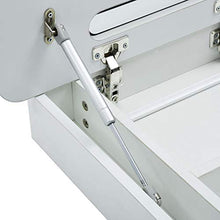 Festnight Armadietto Bagno con Specchio e LED 80x11x55 cm