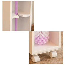 XIAOYAN Mobile da Bagno Armadietto da Bagno Laterale con Ruote Legno Impermeabile Armadietto di Carta Bianco 50 × 17 × 68cm