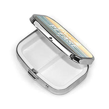 Scatola quadrata per pillole medicinali Beach Please Fashion Organizer per pillole da viaggio Dispenser per vitamine integratori