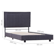 SKM Giroletto Grigio Scuro in Tessuto 90x200 cm (19.9kg)