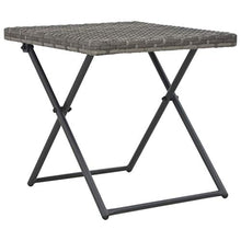 vidaXL Set Lettino Prendisole Pieghevole 5pz Polyrattan Grigio Sdraio Cislonga