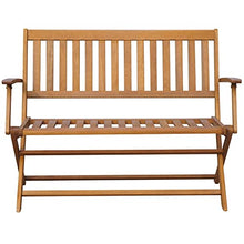 vidaXL Panca da Giardino con Cuscino 120 cm in Massello di Acacia