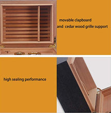 Vassoio di Cenere di Sigaro Cigar Humidor Cedar Legno Cigar Box igrometro umidificatore di sigari Organizzatore Circa 30 Sigari