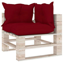 vidaXL Divano Angolare da Giardino in Pallet con Cuscini Legno di Pino