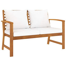 SKM Set Divani da Giardino 3 pz con Cuscini in Massello di Acacia (36kg) Marrone-7788