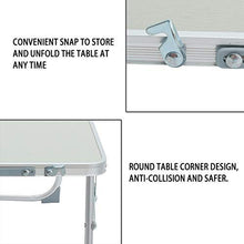 AWJ Tavolo da Letto Pieghevole per Laptop, Tavolo da Picnic, Supporto per Lettura su Supporto per Notebook, scrivania per Computer, Tavolo da Pranzo per Picnic da Campeggio portat
