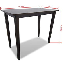 vidaXL Tavolo da Bar in Legno Marrone Tavolino Tavolinetto Cucina Sala Arredo