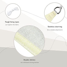 Outsunny Tenda Tendone Parasole Triangolare Tenda a Vela (Colore: Bianco Avorio, Dimensione: 3x3x3m)