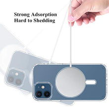 Custodia magnetica trasparente per iPhone 12, CrazyLemon cornice morbida in TPU Parte posteriore rigida del PC. Supporto di protezione antiurto. Coperta di ricarica wireless Magsafe