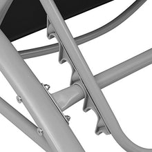 vidaXL Set Lettini Prendisole con Tavolino 3 pz Nero in Alluminio da Giardino