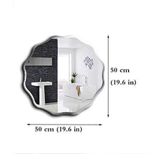 Mirror Specchio/Frameless Specchio del Bagno Ondulato Specchio per Il Trucco Bathroom Wall Specchio 19.6 Pollici