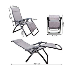 HaoLi Sedia a Sdraio reclinabile, Sedia a Sdraio, pu貌 Essere utilizzata per terrazza sulla Spiaggia, Giardino, Campeggio all'aperto, 180 e 52 e 45 cm