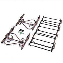 1yess Moderno Retro Style Box Wine Rack Peaceip Iron Ristorante Tenture Hotel Bar Decorazione a Forma di Ventilatore Decorazione Decorazione Saving Space 8bayfa
