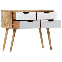 FAMIROSA Credenza 85x40x71 cm in Legno Massello di Mango Marrone
