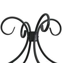SKM Letto a Baldacchino Nero in Metallo 120x200 cm (26.6kg)