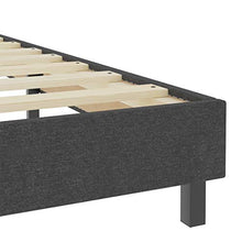 SKM Letto a Molle Grigio Scuro in Tessuto 90x200 cm (32.5kg)